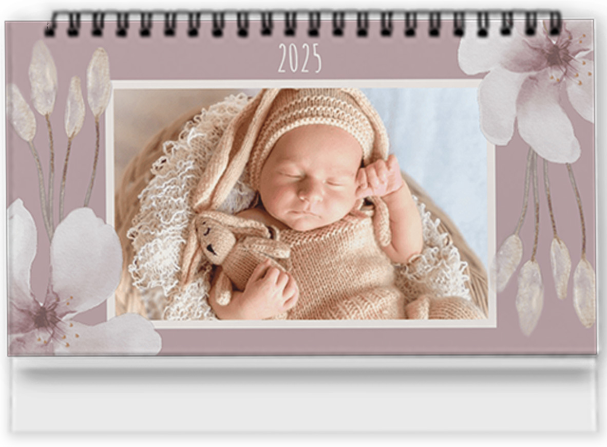 fotokalendar stolni ctrnactidenni painting flower